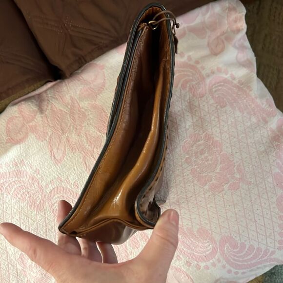 Desmo Clutch Bag | Made in Italy | Imperfection on Back | Measurements in Photos - Picture 9 of 15